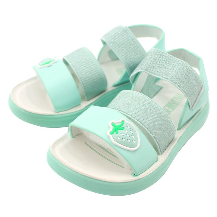 Детски сандали, текстил и синтетичен материал, E02X-3, Зелен