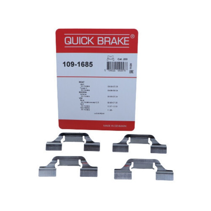 QUICK BRAKE fékbetét szerelőkészlet, VW Tyl Bora/Golf 98-06 modellekhez
