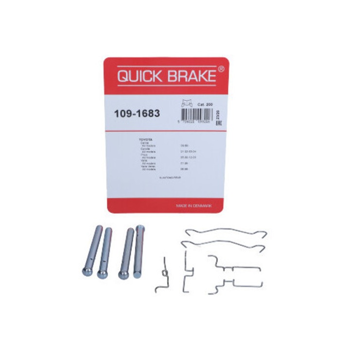 Quick Brake féktárcsa beépítőkészlet, Toyota Corolla, hátsó