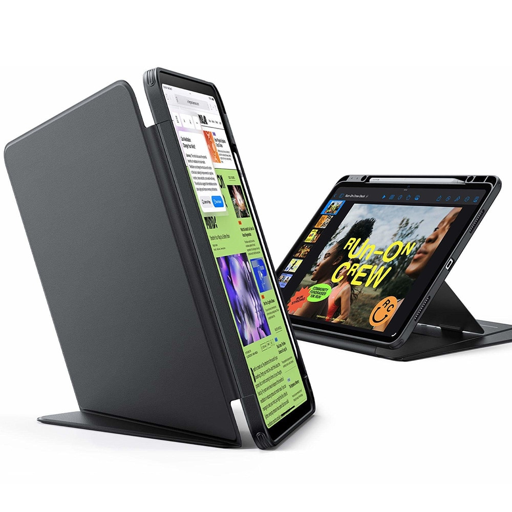 Husa pentru iPad Air 13 (2024 2025) ESR - Flip Hybrid Folio cu functie sleep / wake-up tip stand si slot pentru stylus - Negru