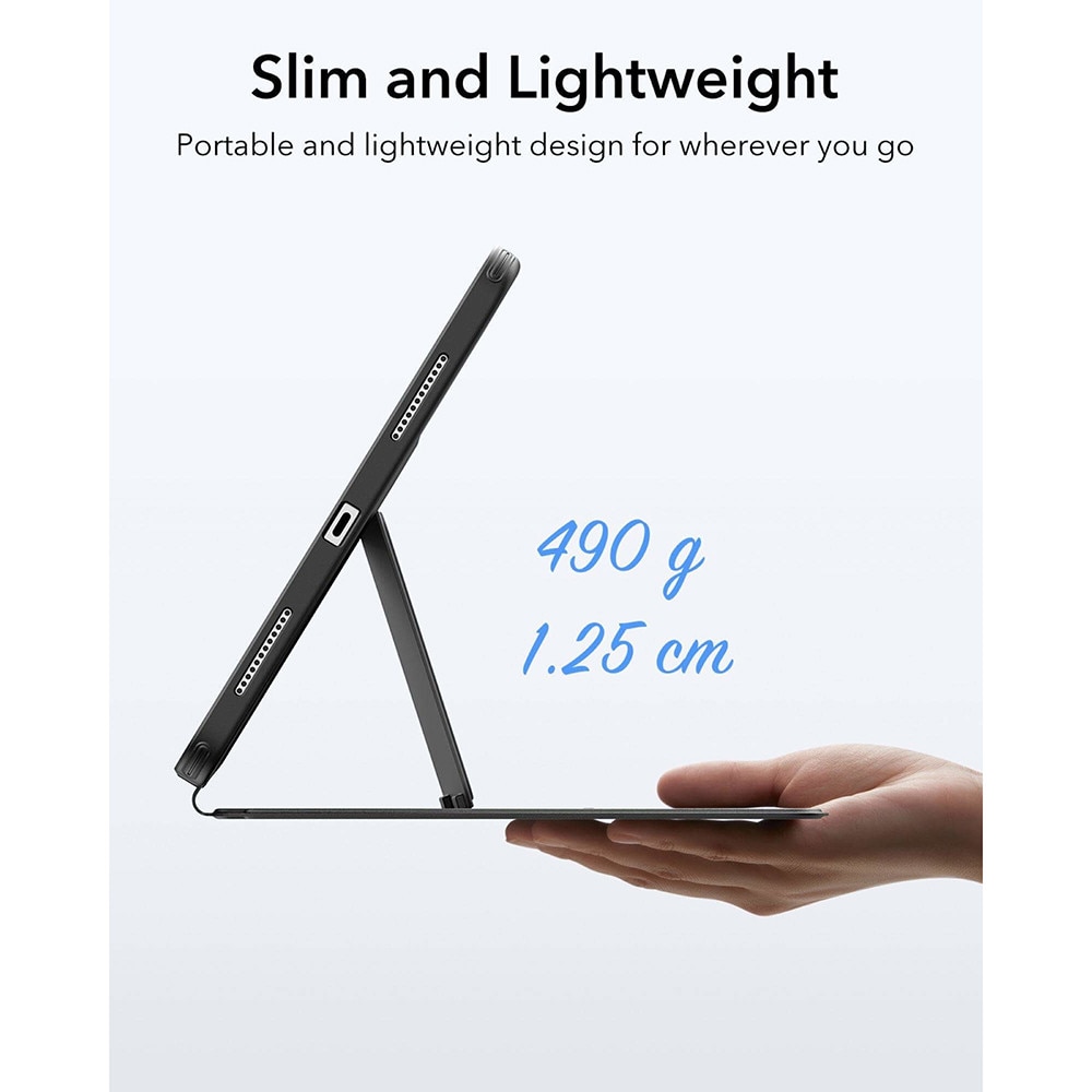 Husa pentru iPad Air 11 2024 / 2025 M2 M3 ESR - Flip Hybrid Folio cu functie sleep / wake-up tip stand si slot pentru stylus - Mov