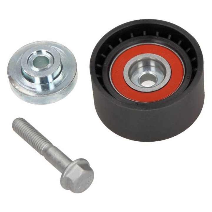 Maxgear többrendszerű ékszíj vezetőgörgő, 55x8x28mm, műanyag, BMW N47/M57 04- E81/90/60