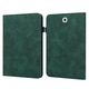 Husa tableta compatibila cu Samsung Galaxy Tab S2 9.7 T810/T815, piele cu design floral, cu suport, sloturi pentru carduri si portofel, rama foto, verde
