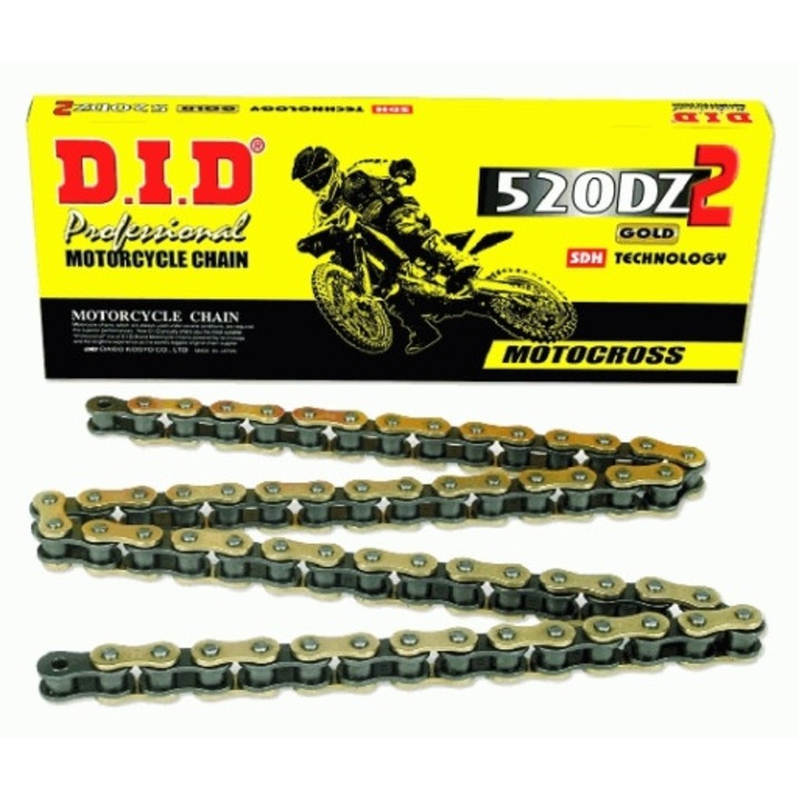 Motorlánc D.I.D 520 O-gyűrű nélküli