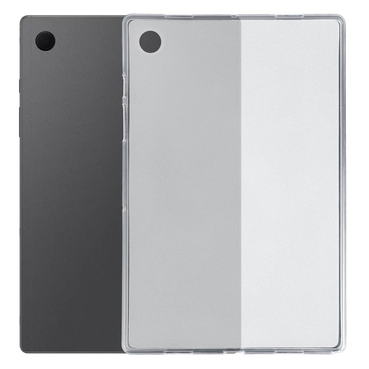Husa tableta compatibila cu Samsung Galaxy Tab A8 10.5, TPU, design mat, protectie impotriva zgarieturilor, transparenta
