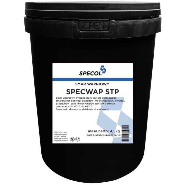 Unsoare auto, SPECOL, SMAR SPECWAP, 4,5 KG