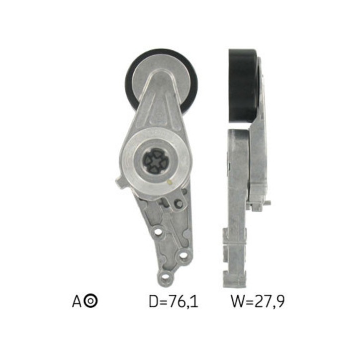 Multi-bordás szíj feszítő, SKF, VW 1,8/2,0TFSI-hez, SKF, 76x27,5mm, automata