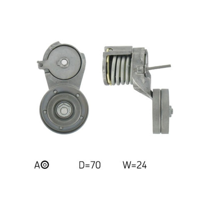 Szíjfeszítő, SKF, 70 mm, 24 mm, VW-hez 1.4-1.6 96-