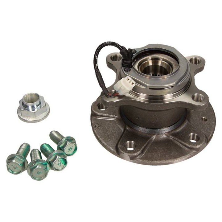 SKF kerékcsapágy, 140mm, 5 lyukú, ABS érzékelővel, Fiat Sedici 06- jobb oldalra