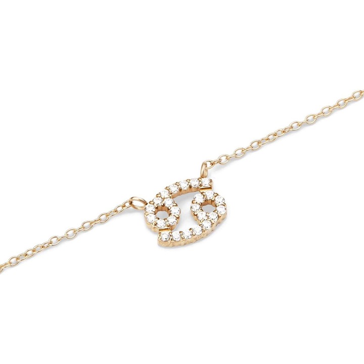 Colier Daniel Wellington Crystal Zodiac Auriu Cancer
