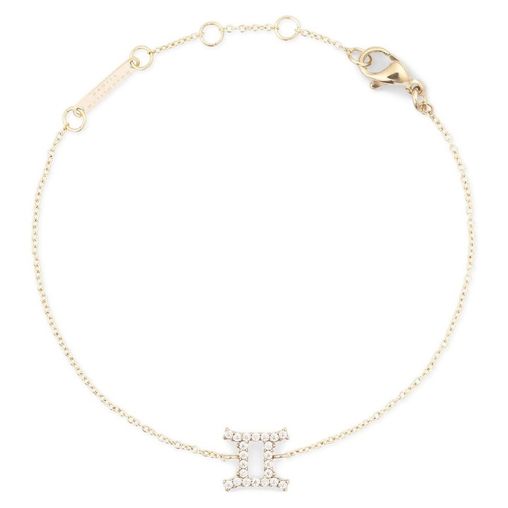 Bratara Daniel Wellington Crystal Zodiac Chain Gold Bliznieta, aurie, cu cristale