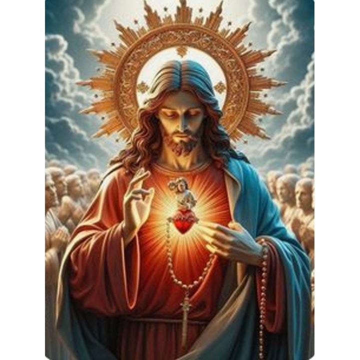 Mozaic diamant Norimpex Isus Iisus 40x30 cm set creativ multicolor