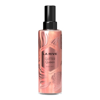 Spray de corp parfumat La Rive Glitter Queen, efect de iluminare, arome de vanilie si mosc alb, 200 ml