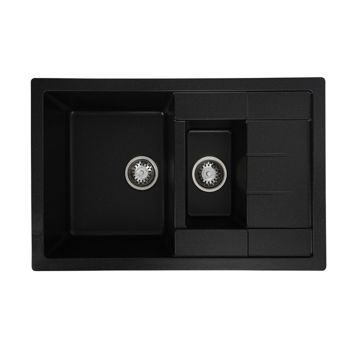 Chiuveta de bucatarie Elefant Toskana Negru metalic 775x495 mm