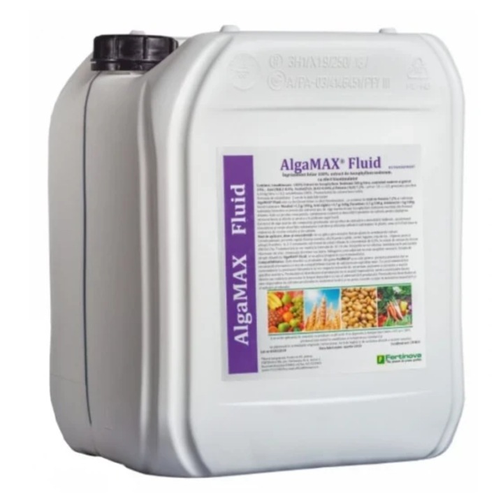 Biostimulator de crestere si dezvoltare a plantelor pe baza de substante bioactive naturale, Algamax Fluid, 10 l