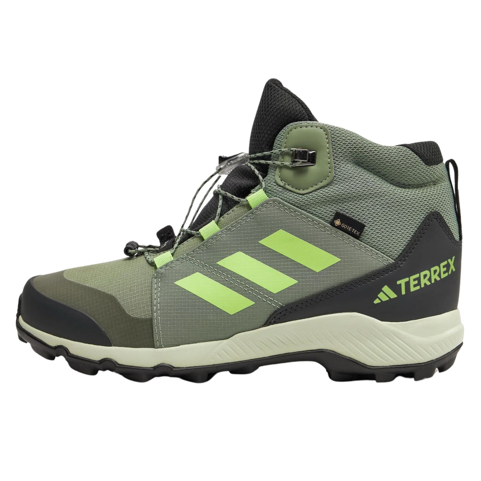 Pantofi trekking copii Adidas TERREX Mid Gtx K, verzi