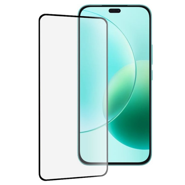 Стъклено фолио за Honor 400 Lite 111d с пълно покритие / пълно лепило, закалено стъкло - прозрачно