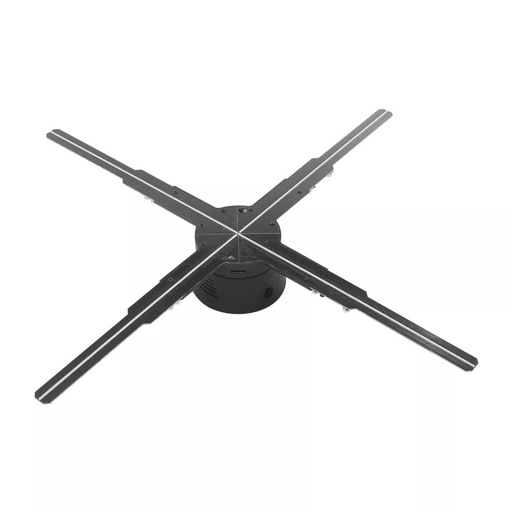 3D hologram projektor, WiFi vezérlés, 552 LED, fekete, vetítési méret 50x50 cm