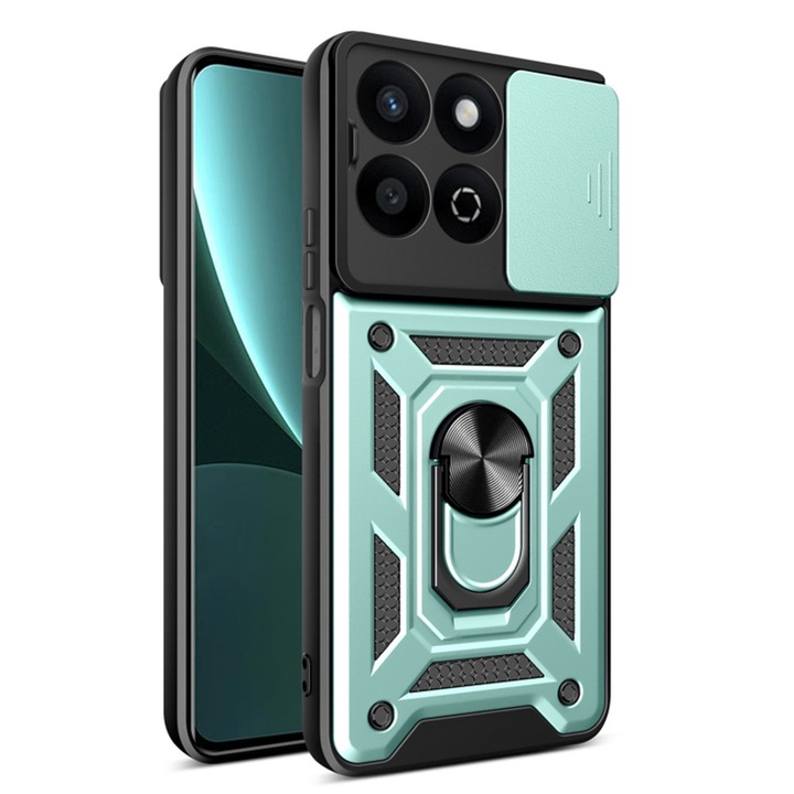 Husa Protectie pentru Honor 200 Smart/X7c, D40, Termoplastic, Lucky Green