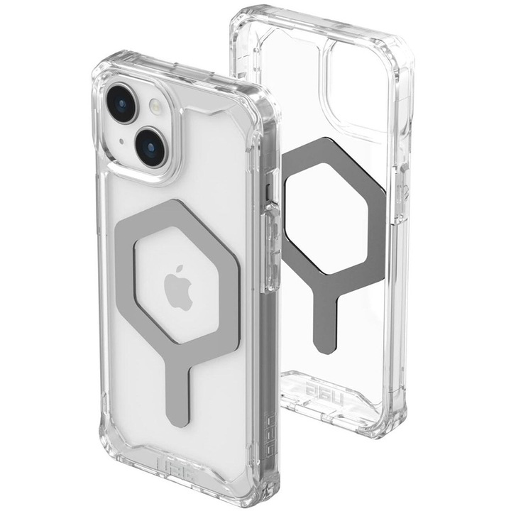 Husa Protectie pentru iPhone 15, P46, Lexgard, Ice Argintiu