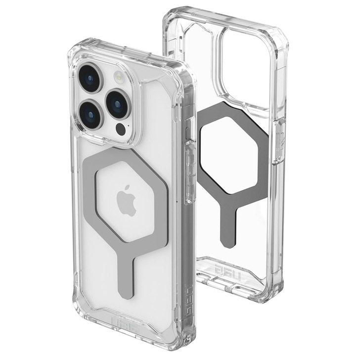Husa Protectie pentru iPhone 15 Pro, P81, Lexgard, Ice Argintiu