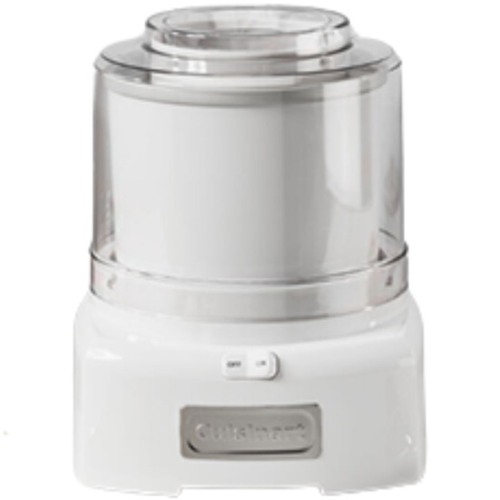Aparat de inghetata Cuisinart ICE21E, Cool Scoops, nu contine BPA, putere 35 W, capacitate 1.4 L (20 cupe), alb