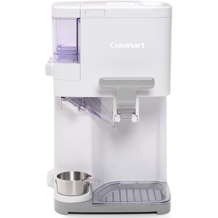 Aparat de inghetata Cuisinart ICE48E, putere 50 W, capacitate de 1.42 L, alb