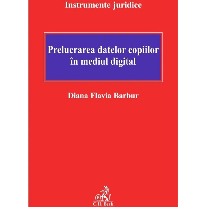 Prelucrarea datelor copiilor in mediul digital, Diana Flavia Barbur