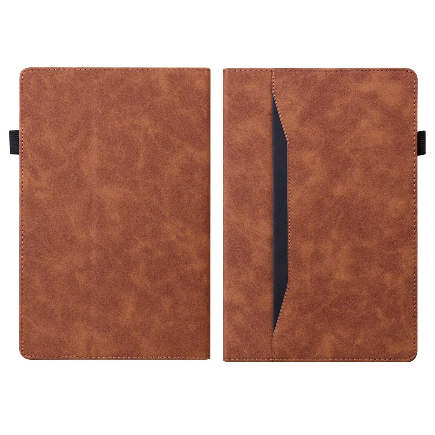 Husa tableta pentru Amazon Kindle Paperwhite 12th 2024, piele socanta splicing, maro
