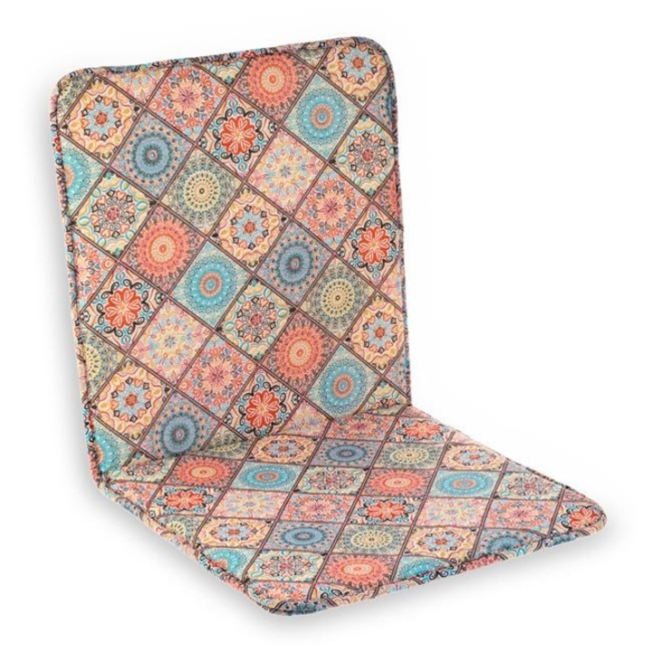 Perna decorativă pentru scaun cu spătar, două fete, rezistentă la apă, multicolor, 85x40cm