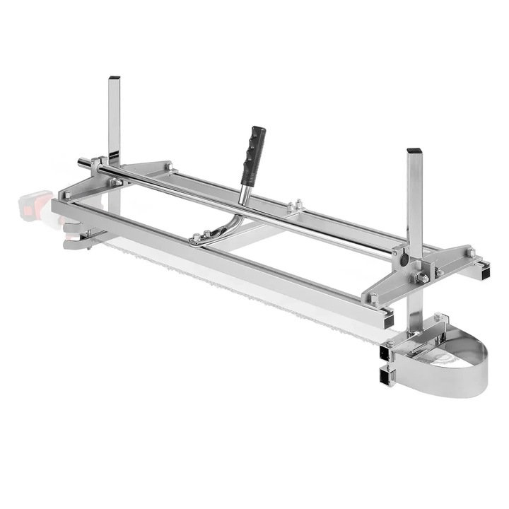 Láncfűrésztelep, 14-36 hüvelykes, vezetősín, állítható vágási szélesség, ezüst