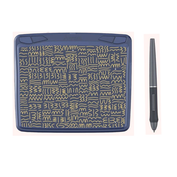 Tableta grafica Artisul A601, compatibil Chromebook, Android, Windows si Mac, 6 inch-negru