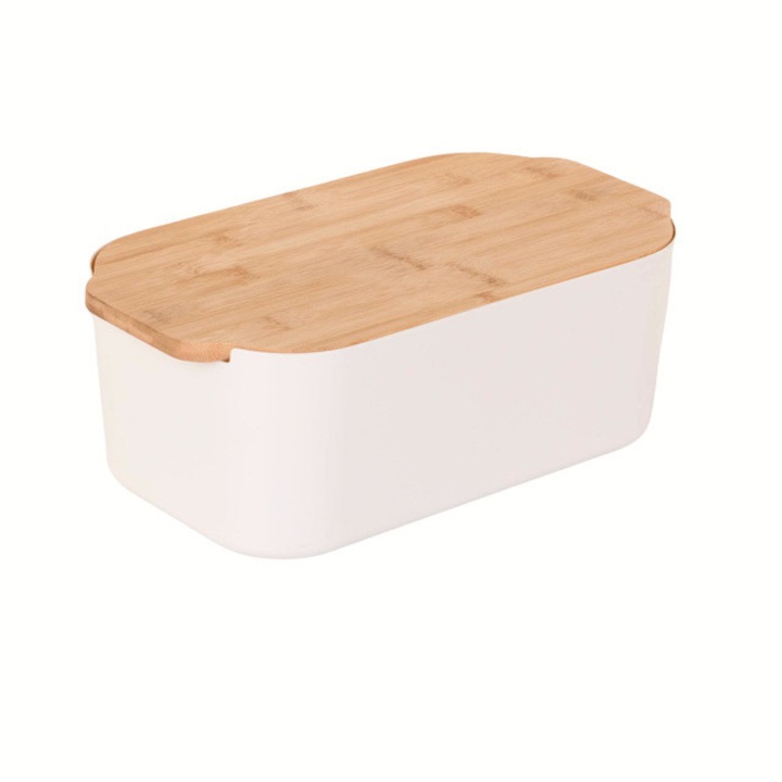 Cutie de paine cu capac din bambus, 33 x 18, 5 x 12 cm - cremos