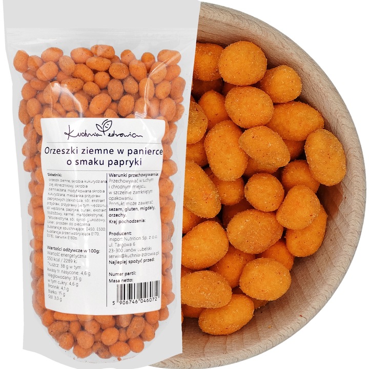 Arahide in crusta cu paprika 250 g pentru gustari crocante si sarate