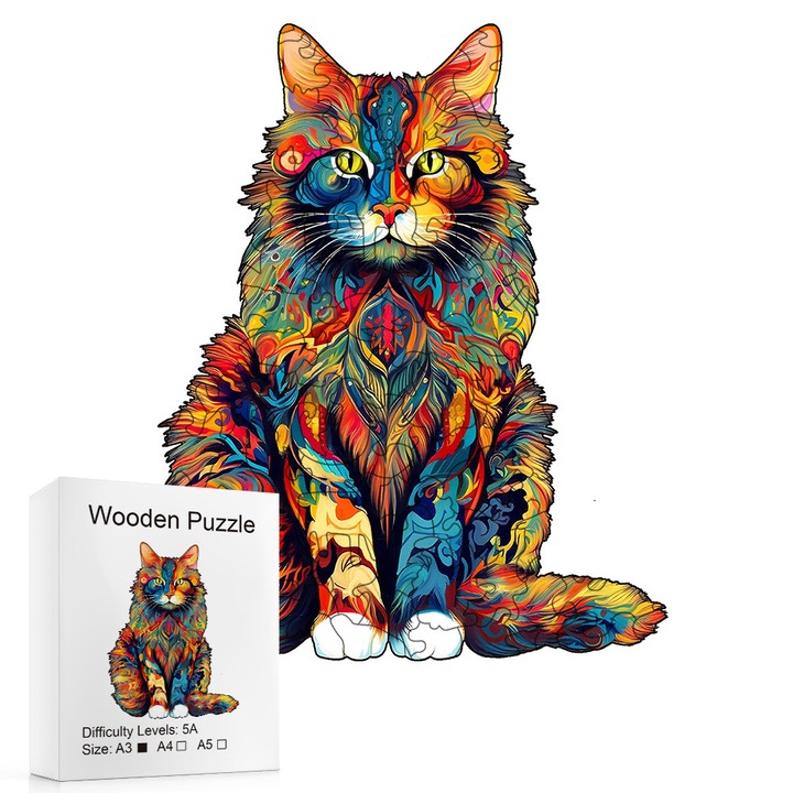 Образователен пъзел, 180 части, цветни шарки, 28,5x28,5 см, семеен комплект