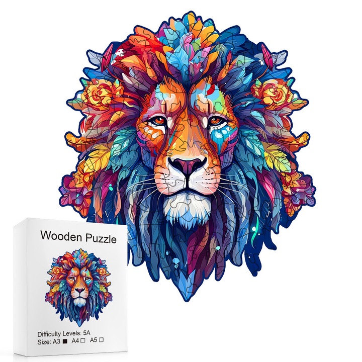 Образователен пъзел, 180 части, многоцветен, 28,5x28,5 см