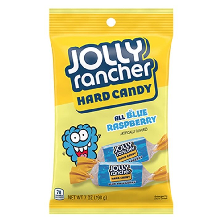 Jolly Rancher Hard Candy All Blue Raspberry 198 g, Bomboane