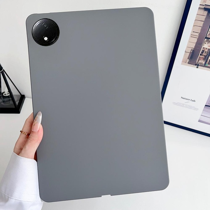 Калъф за таблет Xiaomi Redmi Pad SE 4G 8.7 инча, TPU с маслено покритие, сив