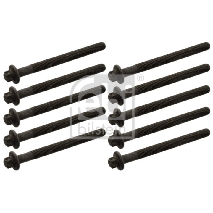 Hengerfejcsavar-készlet FEBI BILSTEIN 24074, 10 darabos, M11x1.5, E14