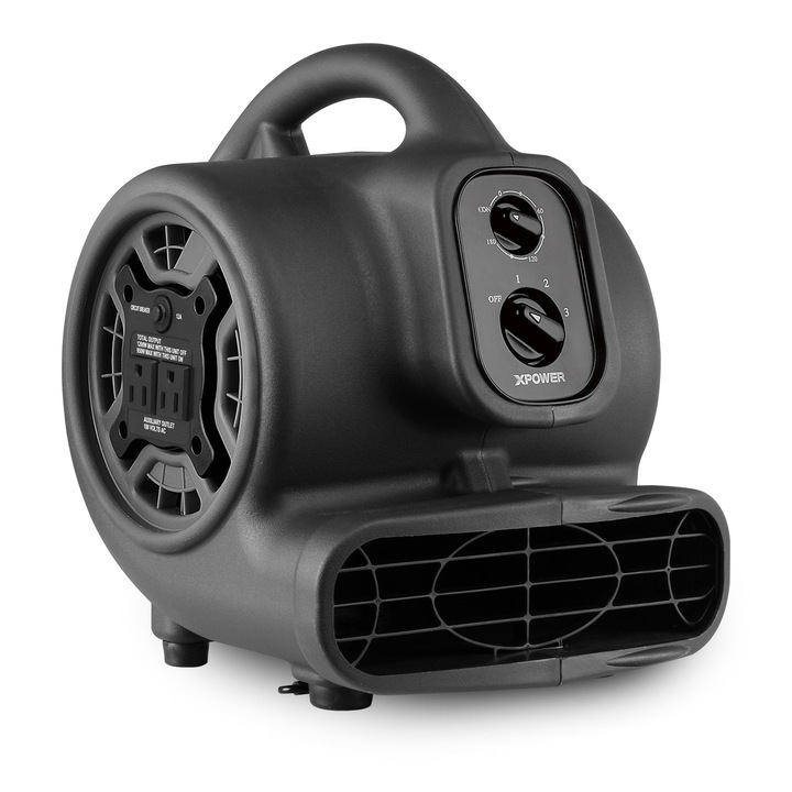 xPower ventilátor, centrifugális modell, 3 sebesség, 700CFM, 4 szárítási pozíció, kompakt, hordozható