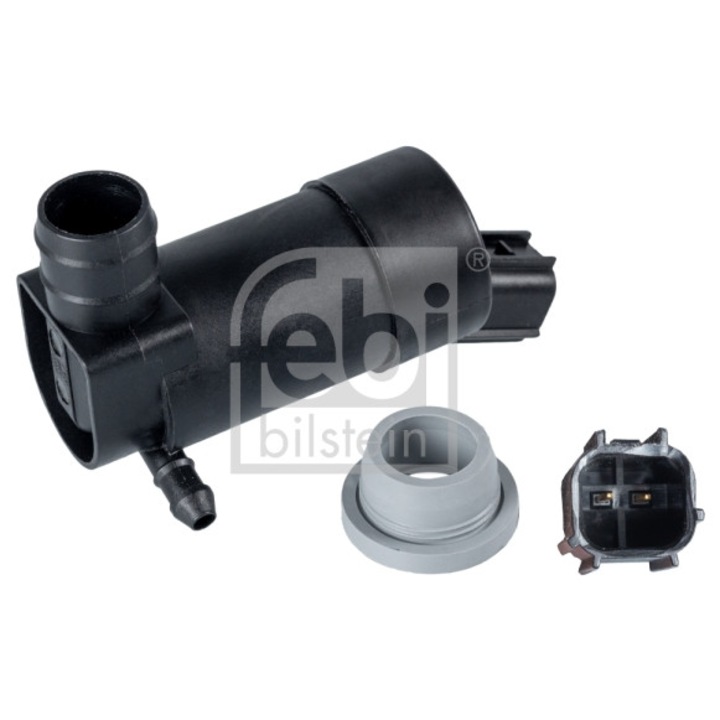 Ablakmosó szivattyú, FEBI BILSTEIN, 12V, 2 csatlakozó, 0,096kg