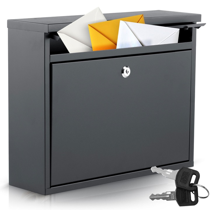 Humberg postaláda, antracit, 37,5x30,5x12 cm