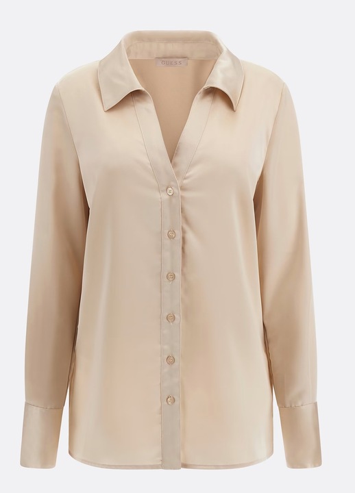 Guess női ing, poliészter, bézs, XL INTL