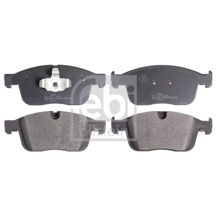 Set placute de frana, FEBI BILSTEIN, ECE R90, 180,2x72mm, 2,65kg