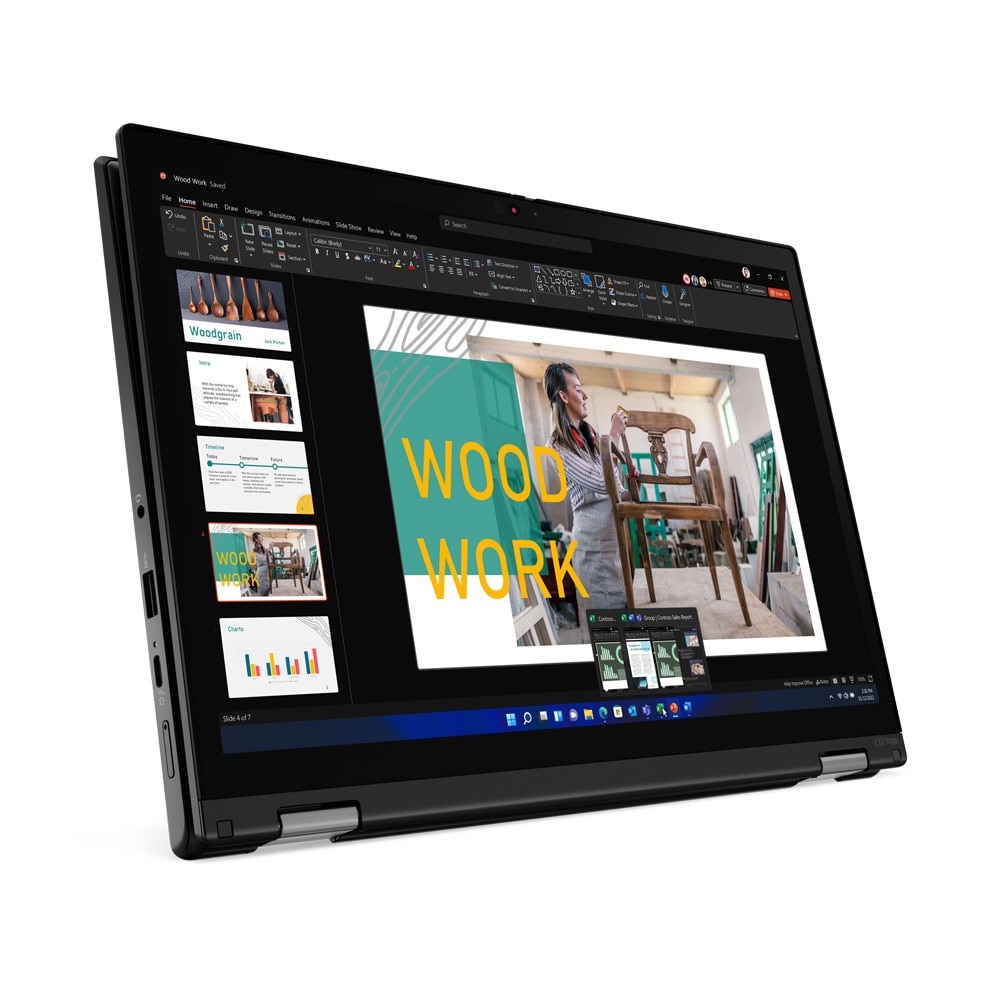 Laptop 2 in 1 Lenovo ThinkPad L13 Yoga Gen 3 (Intel), 13.3" WUXGA 1920x1200 IPS Touch Screen 300nits, Intel Core i5-1235U 10-core, 16 GB DDR4, 2TB SSD m2 PCIe, Intel Iris Xe Graphics, Windows 11 Pro, Aluminium Case 1.32 kg Thunder Black