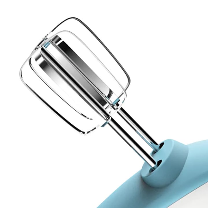 Mixer de Mana Haley 500W, 7 Trepte Viteza, Alb/Albastru, Silentios, Accesorii Incluse