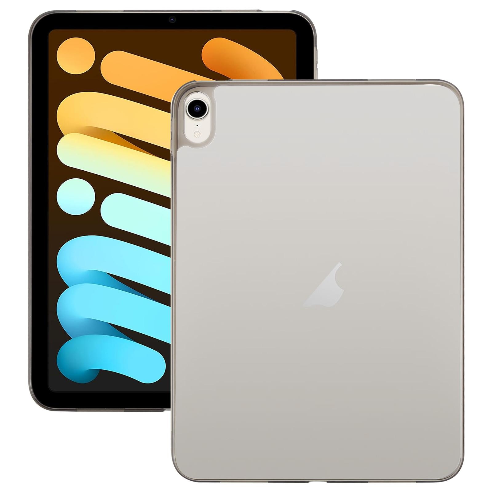 Husa tableta pentru iPad mini 2024 / mini 6, hibrid TPU acril transparent, carcasa neagra