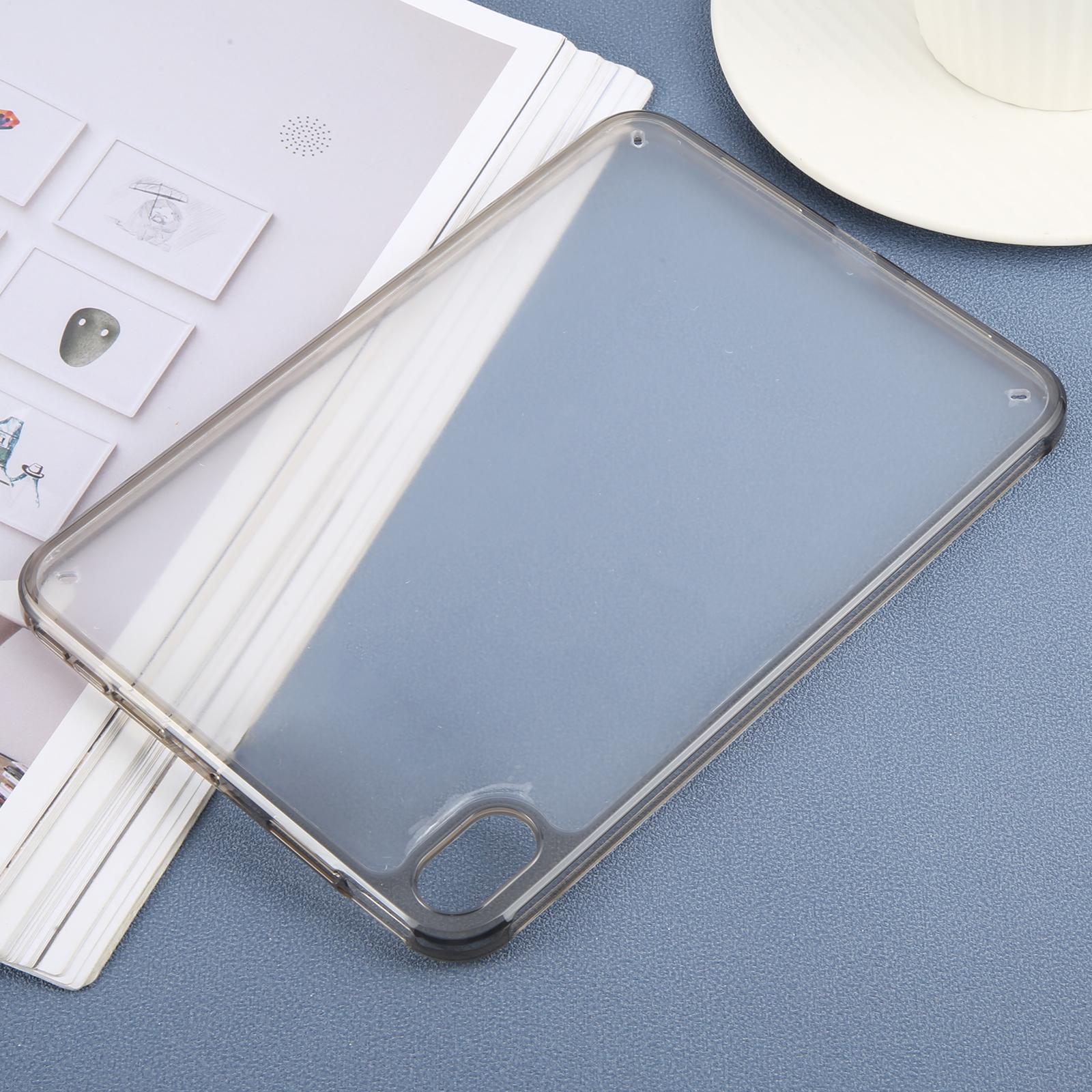 Husa tableta pentru iPad mini 2024 / mini 6, hibrid TPU acril transparent, carcasa neagra