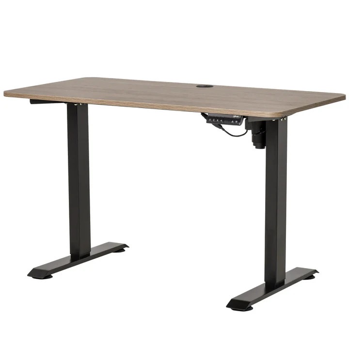 Електрическо регулируемо бюро, 120x60 см, 4 настройки за памет, черно, 72-116 см