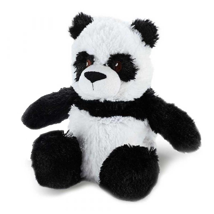 Panda de plus incalzit, 33cm, alb si negru